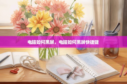 电脑如何黑屏，电脑如何黑屏快捷键 