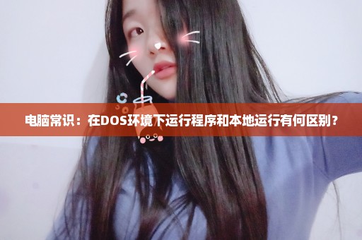 电脑常识：在DOS环境下运行程序和本地运行有何区别？
