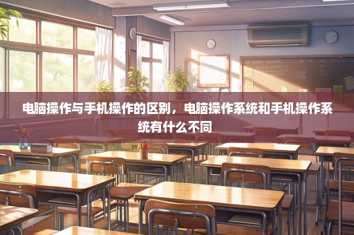 电脑操作与手机操作的区别，电脑操作系统和手机操作系统有什么不同 