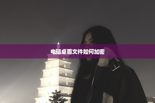 电脑桌面文件如何加密