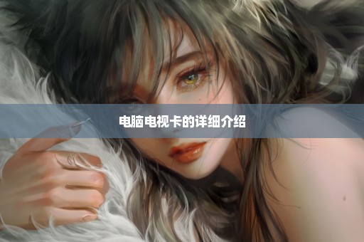 电脑电视卡的详细介绍