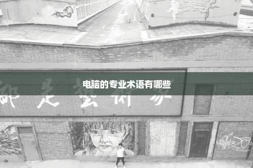 电脑的专业术语有哪些