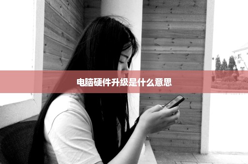 电脑硬件升级是什么意思