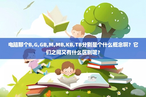 电脑那个B,G,GB,M,MB,KB,TB分别是个什么概念啊？它们之间又有什么区别呢？
