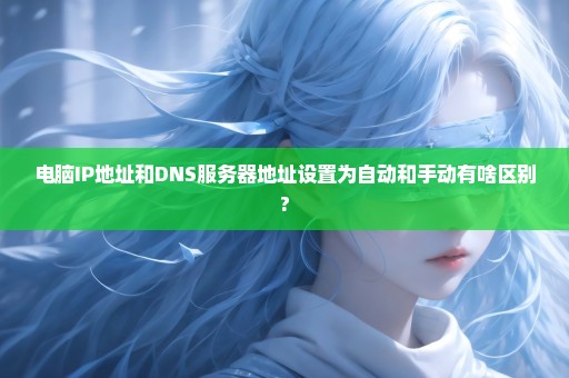 电脑IP地址和DNS服务器地址设置为自动和手动有啥区别?