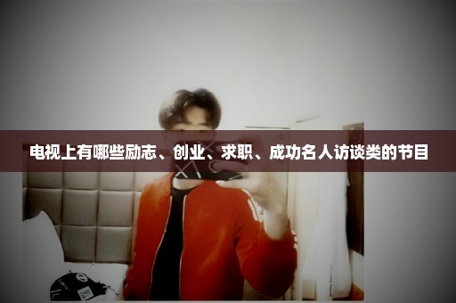 电视上有哪些励志、创业、求职、成功名人访谈类的节目