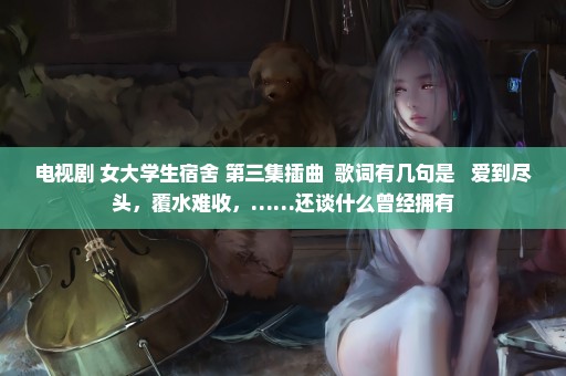 电视剧 女大学生宿舍 第三集插曲  歌词有几句是   爱到尽头，覆水难收，……还谈什么曾经拥有