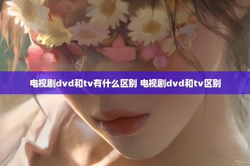 电视剧dvd和tv有什么区别 电视剧dvd和tv区别