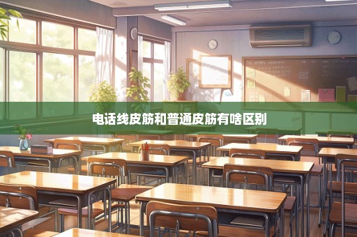 电话线皮筋和普通皮筋有啥区别