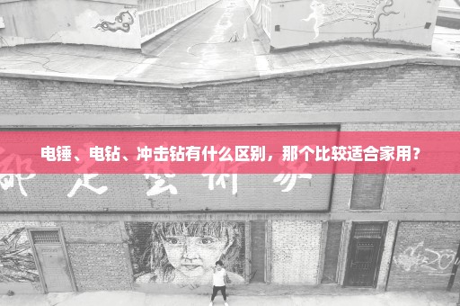 电锤、电钻、冲击钻有什么区别，那个比较适合家用？
