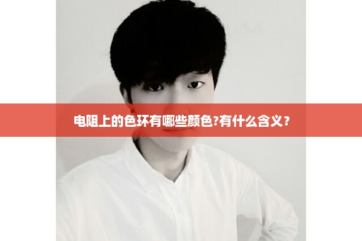 电阻上的色环有哪些颜色?有什么含义？