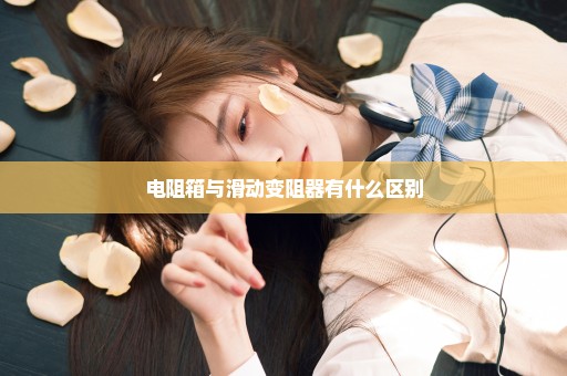 电阻箱与滑动变阻器有什么区别