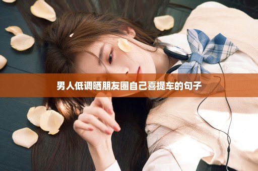 男人低调晒朋友圈自己喜提车的句子