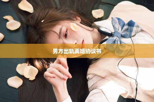 男方出轨离婚协议书