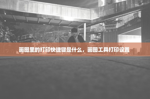 画图里的打印快捷键是什么，画图工具打印设置 