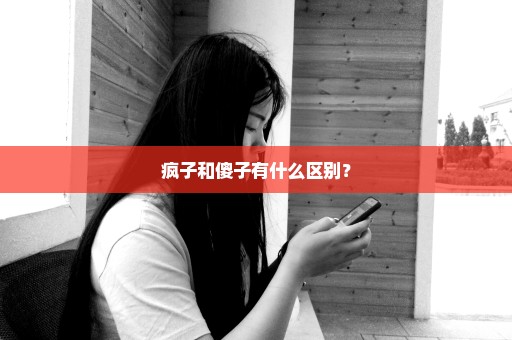 疯子和傻子有什么区别？