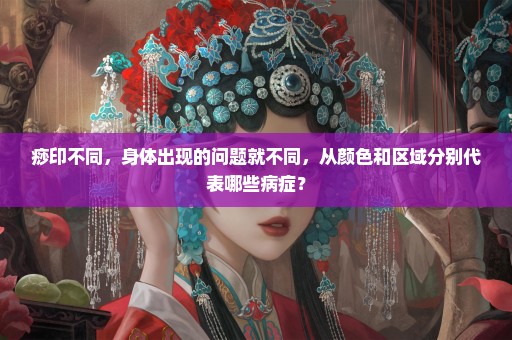 痧印不同，身体出现的问题就不同，从颜色和区域分别代表哪些病症？