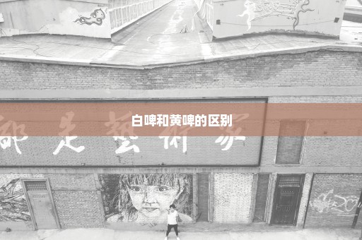 白啤和黄啤的区别