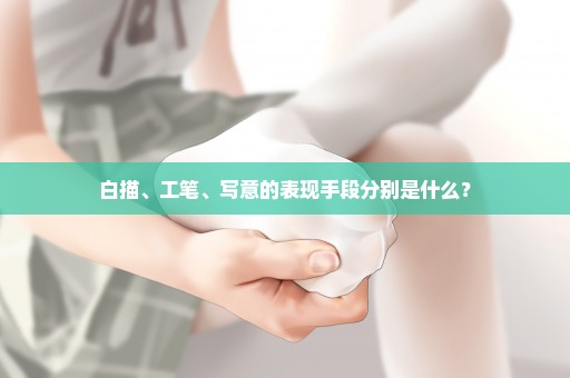 白描、工笔、写意的表现手段分别是什么？