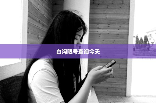 白沟限号查询今天