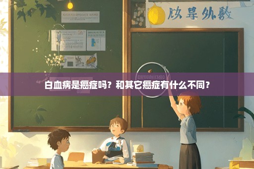 白血病是癌症吗？和其它癌症有什么不同？
