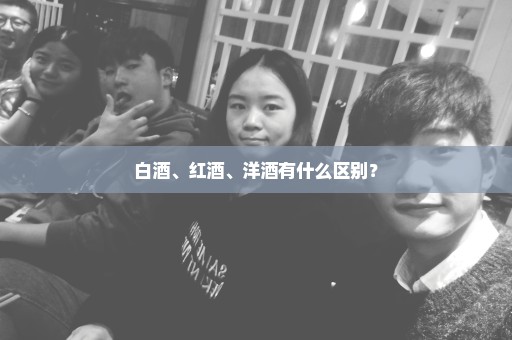 白酒、红酒、洋酒有什么区别？