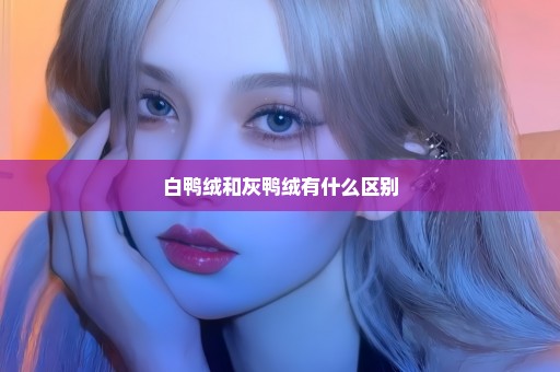 白鸭绒和灰鸭绒有什么区别