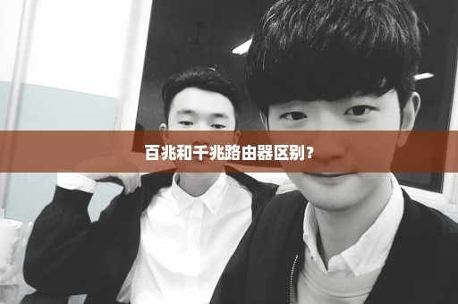 百兆和千兆路由器区别？