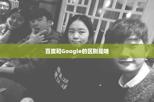 百度和Google的区别是啥