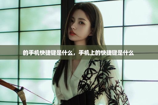 的手机快捷键是什么，手机上的快捷键是什么 