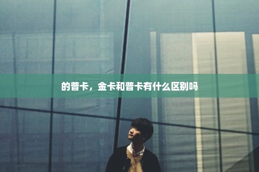 的普卡，金卡和普卡有什么区别吗