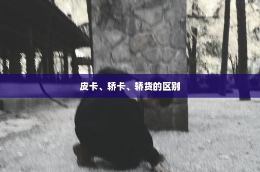 皮卡、轿卡、轿货的区别