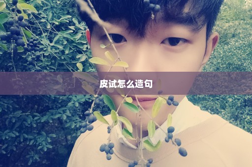 皮试怎么造句