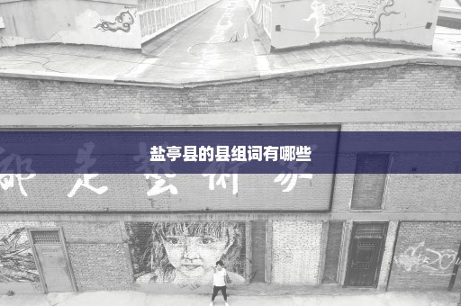 盐亭县的县组词有哪些
