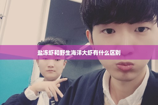 盐冻虾和野生海洋大虾有什么区别