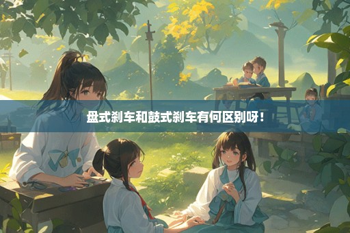 盘式刹车和鼓式刹车有何区别呀！