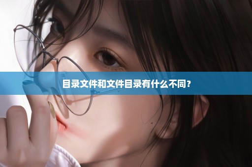 目录文件和文件目录有什么不同？