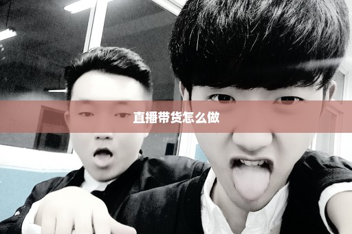 直播带货怎么做