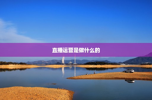直播运营是做什么的