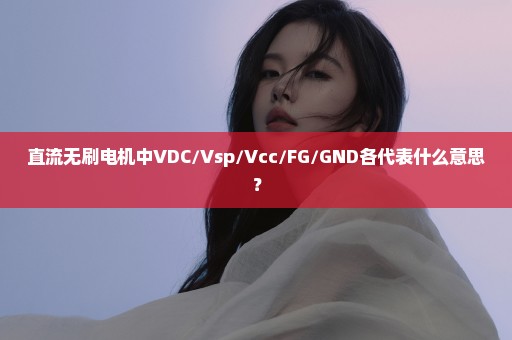 直流无刷电机中VDC/Vsp/Vcc/FG/GND各代表什么意思？