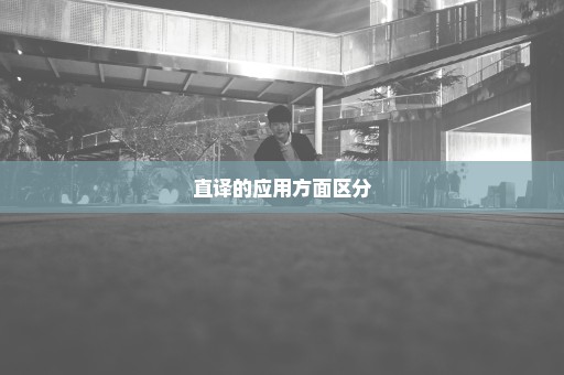 直译的应用方面区分