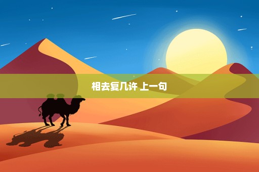 相去复几许 上一句
