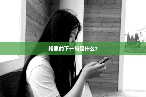 相思的下一句是什么？