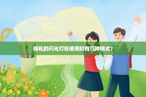 相机的闪光灯在使用时有几种模式？