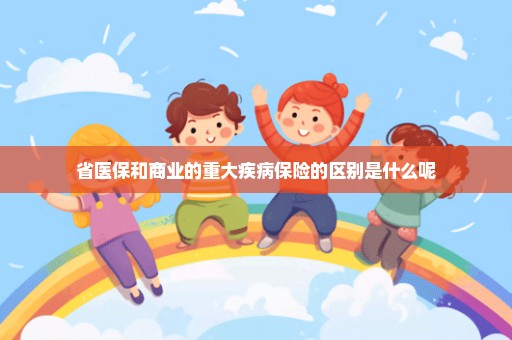省医保和商业的重大疾病保险的区别是什么呢