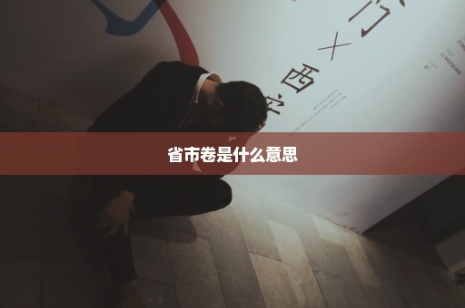 省市卷是什么意思