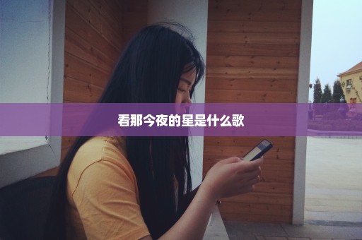 看那今夜的星是什么歌