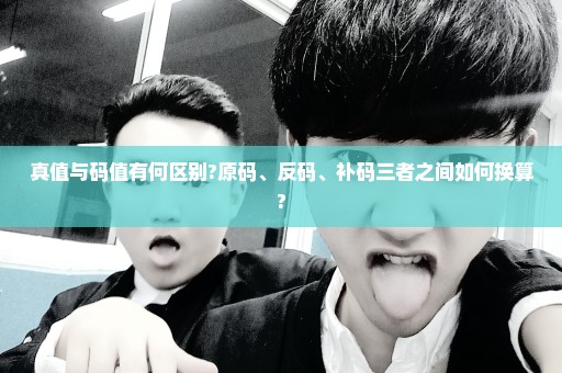 真值与码值有何区别?原码、反码、补码三者之间如何换算?