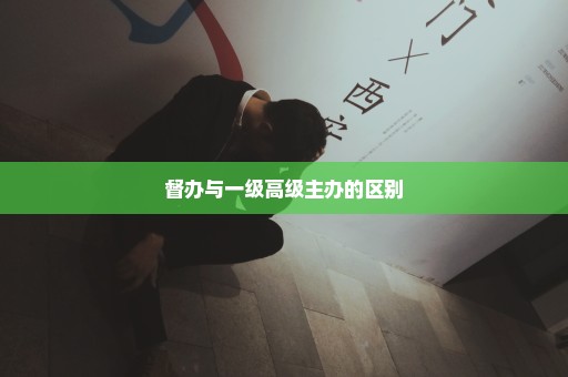 督办与一级高级主办的区别