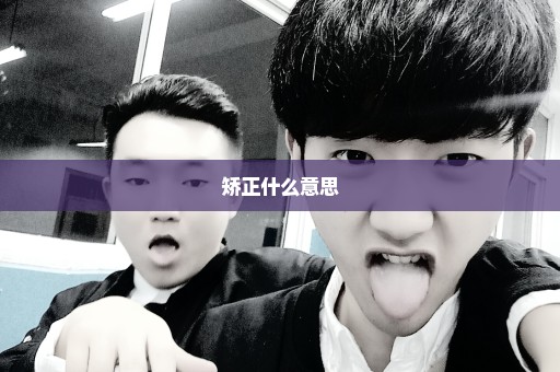 矫正什么意思